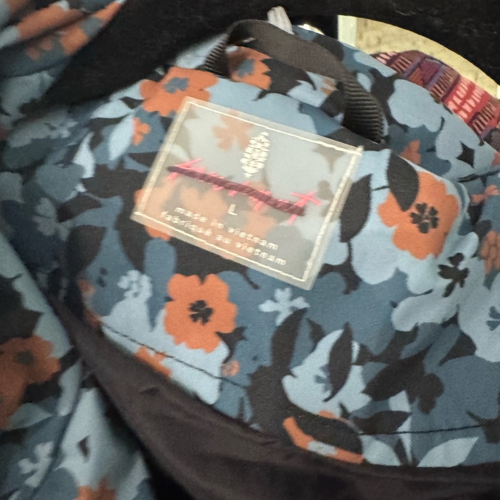 FP Movement by Free People Blue Floral Ski Jacket - Picture 8 of 11